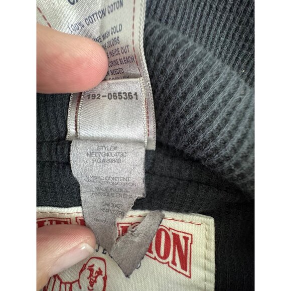 NWOT True Religion Mens Older Hoodie Jacket XL Black W/Graphics Comfy Casual - Picture 8 of 13